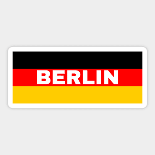 Berlin City in German Flag Sticker